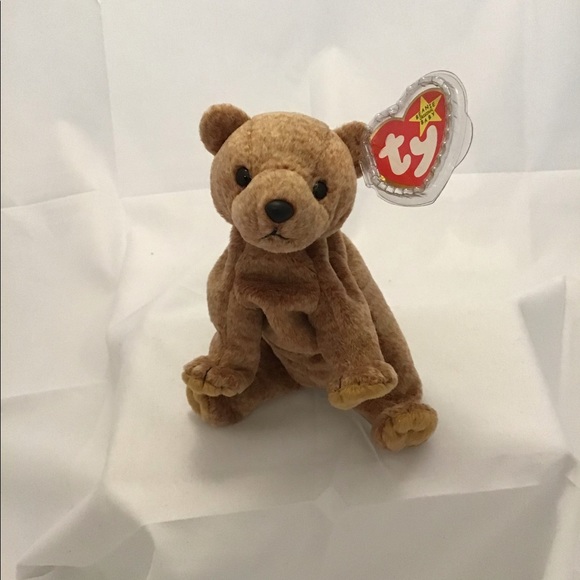 Ty Beanie Babies Almond and Pecan (2) Bears NWT - Picture 4 of 9